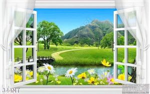 Tranh cửa sổ hồ nước khu công viên