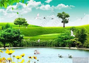 Tranh đồng cỏ trên dòng sông