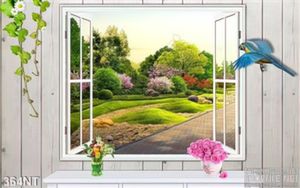Tranh cửa sổ và cảnh quan khu công viên