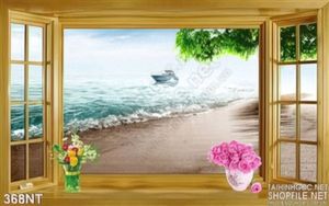 Tranh cửa sổ nhìn ra biển