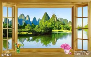 Tranh cửa sổ và dòng sông