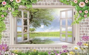 Tranh cửa sổ nhìn ra sông