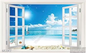 Tranh cửa sổ nhìn ra đại dương