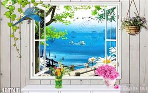 Tranh cửa sổ nhìn ra phong cảnh hữu tình