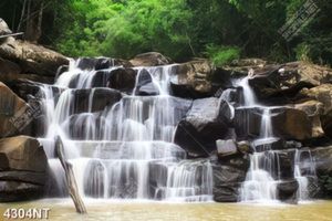 Tranh thác nước thiên nhiên