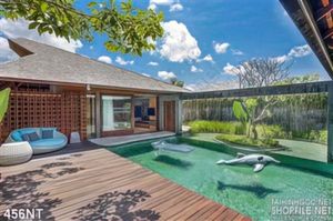 Tranh biệt thự khu nghỉ dưỡng