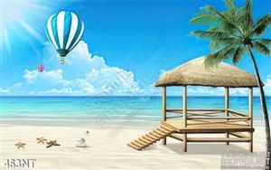 Tranh chòi nghỉ trên bãi biển