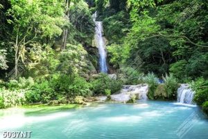 Tranh thác nước thiên nhiên