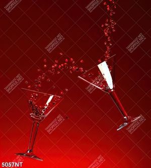 Tranh hai ly rượu nghệ thuật