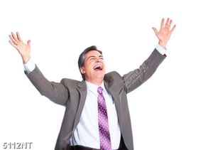 Tranh người đàn ông cười rạng rỡ