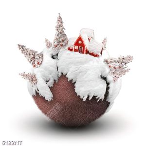 Tranh nghệ thuật quả cầu noel 
