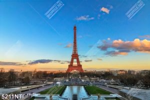 Tranh tháp eiffel nước Pháp