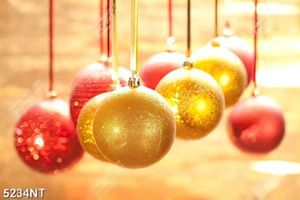 Tranh quả cầu noel