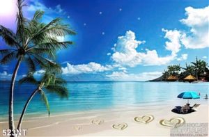 Tranh bãi cát đẹp trang trí phòng khách