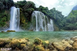 Tranh thác nước đẹp