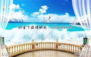 Tranh ban công nhìn bãi biển đẹp nhất