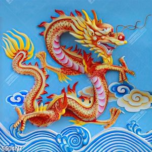 Tranh rồng đỏ