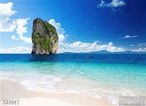 Tranh hòn đảo nhỏ trên biển