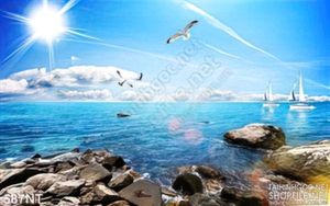 Tranh ghềnh đá ở biển