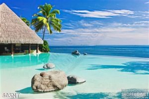 Tranh đại dương và khu nghỉ dưỡng