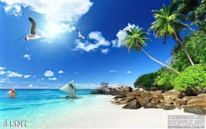 Tranh bãi biển trên đảo
