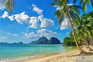 Tranh hòn đảo trên biển