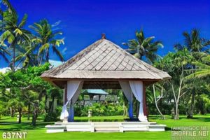 Tranh khu nghỉ dưỡng thơ mộng