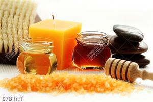 Tranh nến và muối đá 