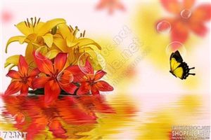 Tranh 3D hoa nghệ thuật dán tường