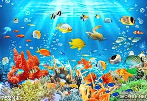 Tranh cá hep và san hô ở đại dương