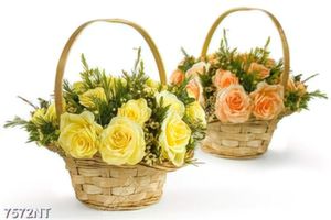 Tranh giỏ hoa đẹp 7572NT