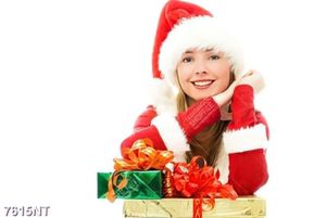 Tranh cô gái noel 7615NT