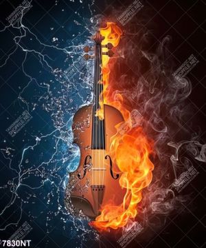 Tranh đàn violon nghệ thuật 7830NT