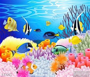 Tranh cá san hô trang trí phòng trẻ em