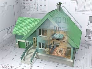 Tranh mô hình căn nhà 3D 