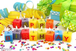 Tranh happy birthday nhiều sắc màu 8701NT