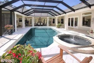 Tranh hồ bơi đẹp 8795NT