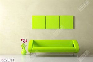 Tranh chiếc ghế xanh lá nổi bật 8820NT