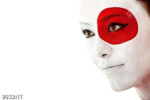 Tranh gương mặt trang điểm nghệ thuật 9032NT