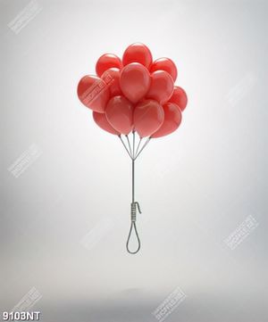 Tranh chùm bong bóng đỏ 9103NT