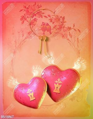 Tranh trái tim tình yêu 9519NT
