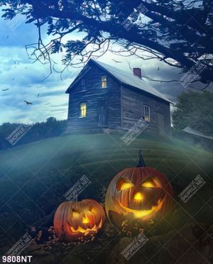 Tranh lồng đèn bi ngô Halloween