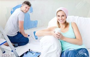 Tranh cặp đôi cùng sơn tường