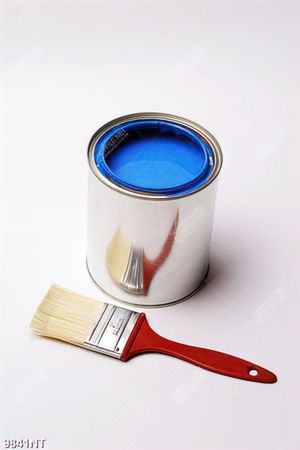 Tranh lọ sơn màu xanh