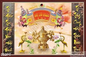 Tranh 3D cửu huyền thất tổ