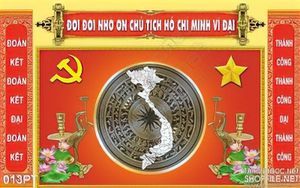 Tranh psd bàn thờ Đảng