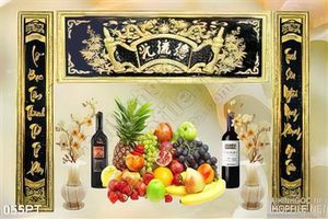 Tranh bàn thờ cửu huyền thất tổ 3D