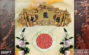 Tranh 3D bàn thờ giả ngọc đẹp