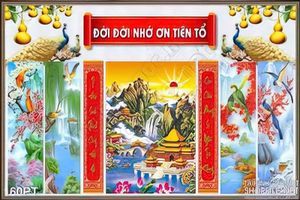 Tranh treo tường bàn thờ 3D