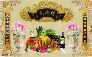 Tranh thờ mâm ngũ quả file gốc